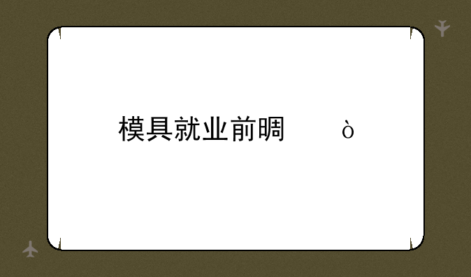 模具就业前景？